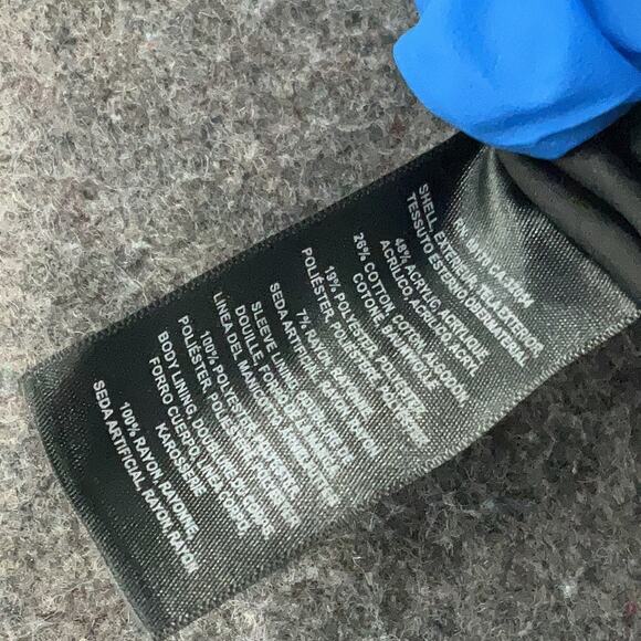 Anthropologie Tweed Fringe Blazer Women’s L Academia Neutral Boho Wool Blend NEW - Picture 6 of 7